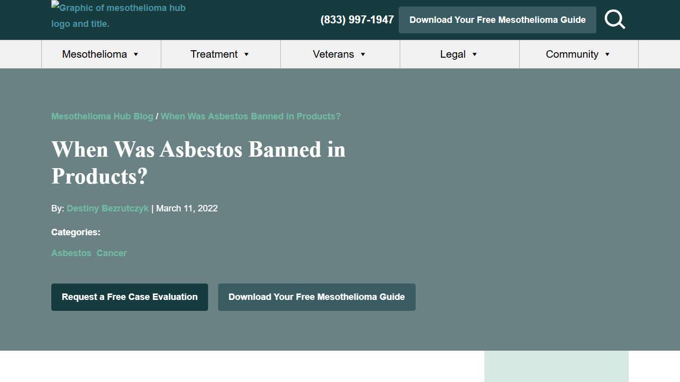 When Was Asbestos Banned in Products? Facts & Information