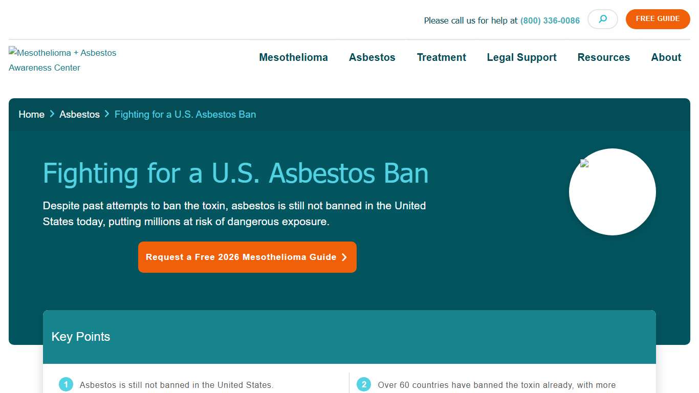 Asbestos Ban in the U.S. History, Progress & Outlook